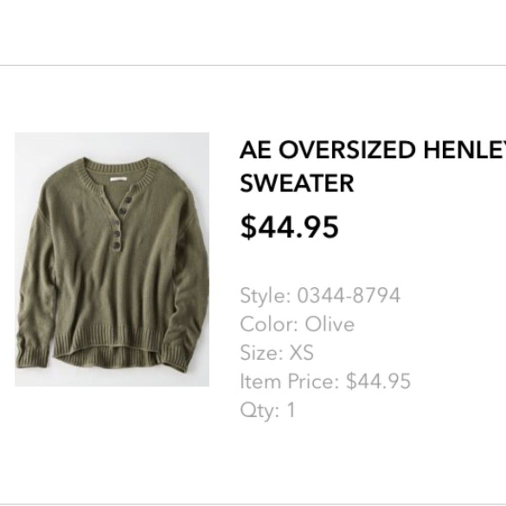 Henley sweater